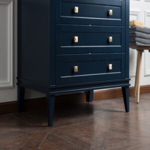 Legion Furniture WS3136-B 36 Inch Solid Wood Vanity in Blue, No Faucet