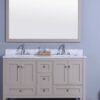 Legion Furniture WT7360-G 61 Inch Vanity Set with Mirror in Warm Gray, No Faucet