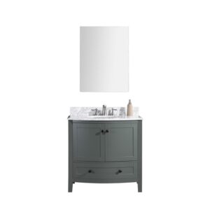 Legion Furniture WT9309-36-PG-PVC 36 Inch Pewter Green Bathroom Vanity