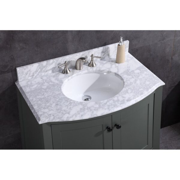 Legion Furniture WT9309-36-PG-PVC 36 Inch Pewter Green Bathroom Vanity