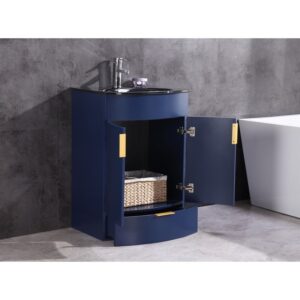 Legion Furniture WTM8130-24-B-PVC 24 Inch Blue Bathroom Vanity