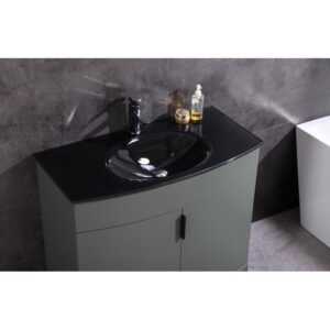 Legion Furniture WTM8130-36-PG-PVC 36 Inch Pewter Green Bathroom Vanity