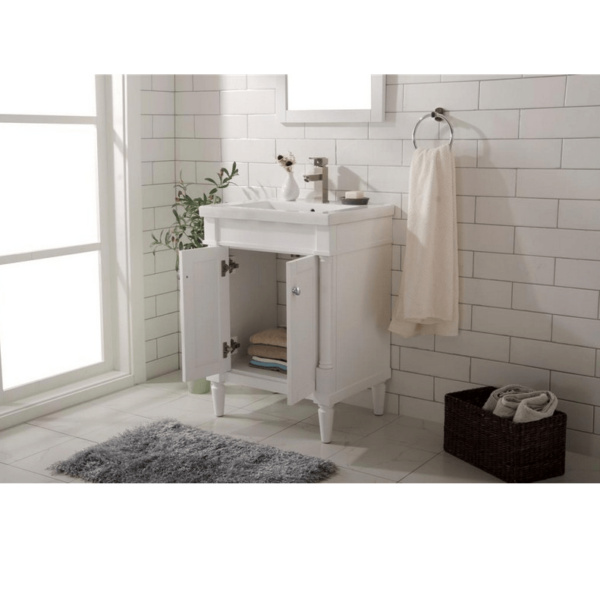 Legion Furniture WLF9224-W 24 Inch White Sink Vanity in White