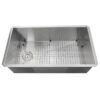 Nantucket Sinks ZR3218-OSD Pro Series 32 Inch Large Rectangle Single Bowl Undermount Small Radius Stainless Steel Kithcen Sink