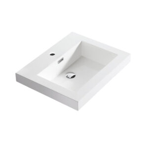 Dowell Topmount Bathroom Resin Basin 000 2118BP