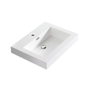 Dowell Topmount Bathroom Resin Basin 000 2418BP