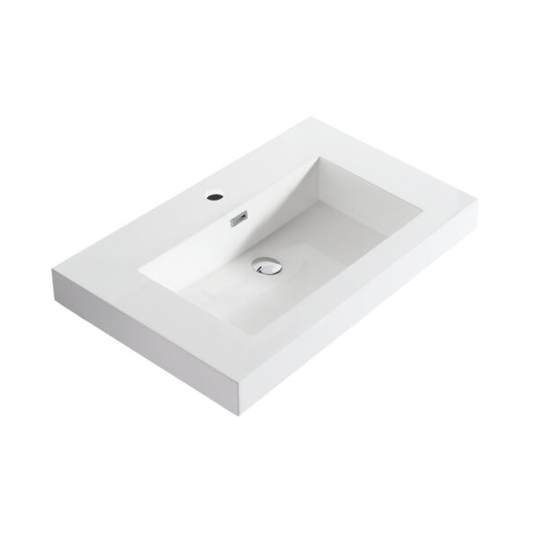 Dowell Topmount Bathroom Resin Basin 000 3018BP