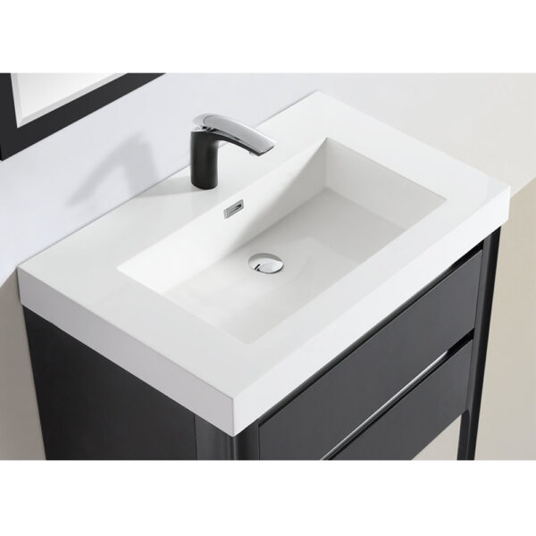 Dowell Topmount Bathroom Resin Basin 000 3018BP