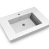 Dowell Topmount Bathroom Resin Basin 000 3122BP