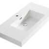 Dowell Topmount Bathroom Resin Basin 000 3618BP