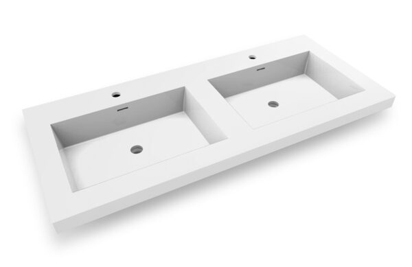 Dowell Topmount Bathroom Resin Basin 000 6122BP