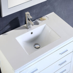 Dowell Topmount Bathroom Ceramic Basin 000 3618BT