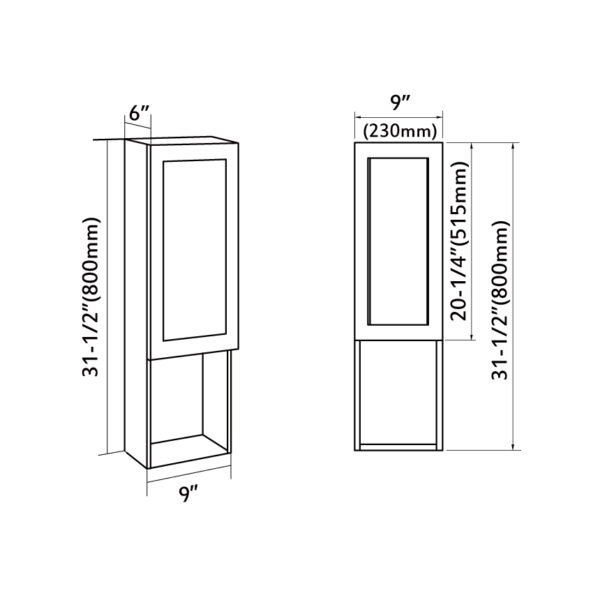 Dowell Wall Cabinet 020 0931 06W