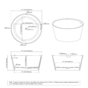 Dowell Freestanding bathtubs-078 48 01