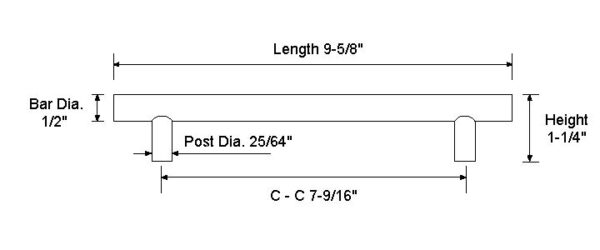 Dowell Stainless Steel Handle 3001 192 01