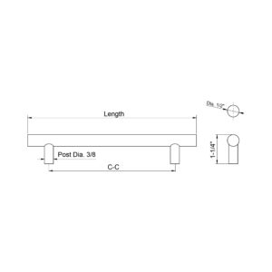 Dowell Stainless Steel Handle 3001 064 01