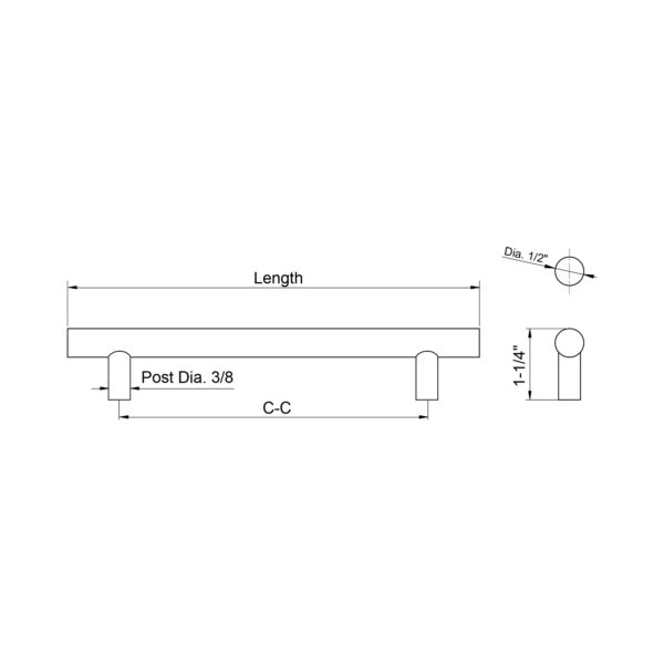 Dowell Stainless Steel Handle 3001 064 01