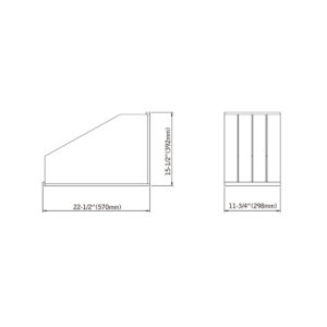 Dowell Tray Divider 3 Sections-4007 TD3