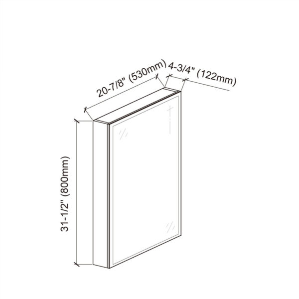 Dowell LED aluminum medicine cabinet with Induction switch 5003 2131 ML