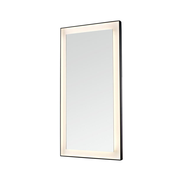 Dowell Black Alu Frame Mirror 5005 1831