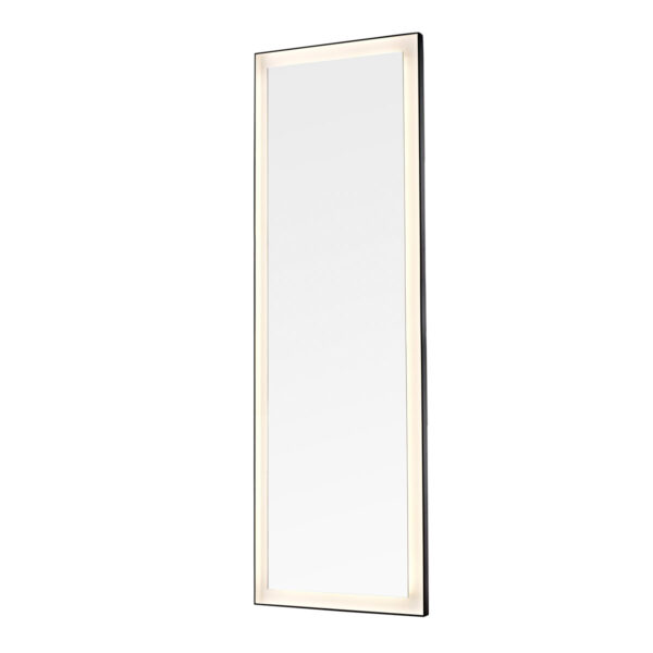 Dowell Black Alu Frame Mirror 5005 2060