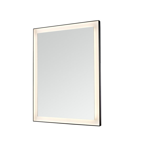 Dowell Black Alu Frame Mirror 5005 2431