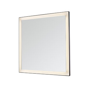 Dowell Black Alu Frame Mirror 5005 3031