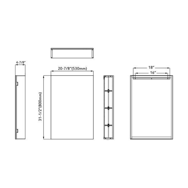 Dowell Mirror Cabinet – 5007 2131 05M