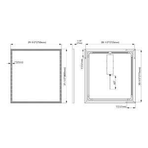 Dowell LED Light Mirror 5011 3031ML