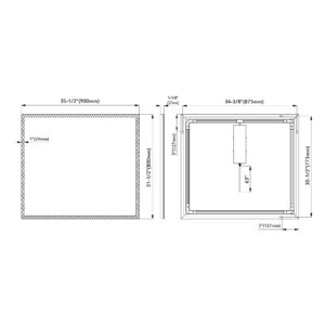 Dowell LED Light Mirror 5011 3631ML