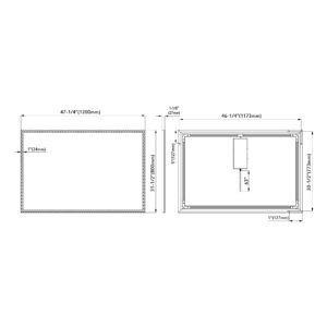 Dowell LED Light Mirror 5011 4831ML