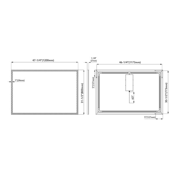 Dowell LED Light Mirror 5011 4831ML