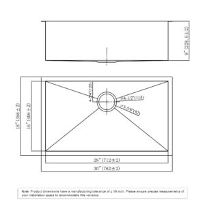 Dowell Undermount Kitchen Sinks Handcrafted Series-6002 3018C