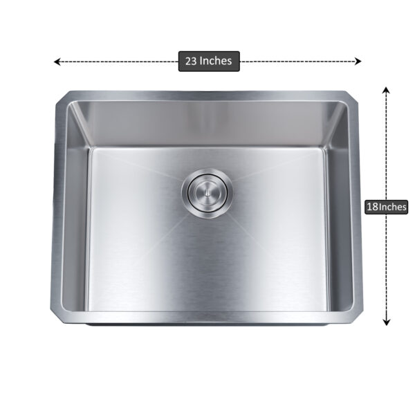 Dowell Undermount Kitchen Sinks Handcrafted Small-Radius Corner Series-6008 2318C