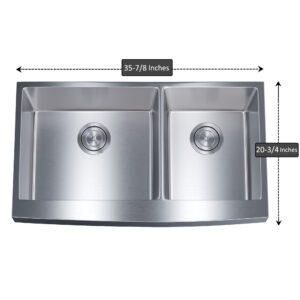 Dowell Undermount Kitchen Sinks Handcrafted Small-Radius Corner Series-6008 3620D