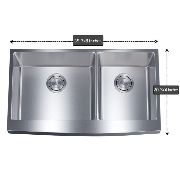 Dowell Undermount Kitchen Sinks Handcrafted Small-Radius Corner Series-6008 3620D