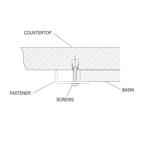 Dowell Clips and Screws for Counter top – 6011 10