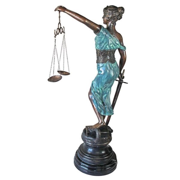 Design Toscano AA5075 35 Inch Giant Themis Blind Justice Statue - Bronze