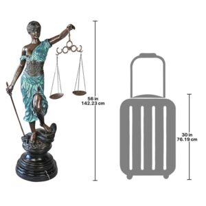 Design Toscano AA5075 35 Inch Giant Themis Blind Justice Statue - Bronze