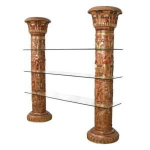 Design Toscano AD868372 76 Inch Columns of Luxor Shelves