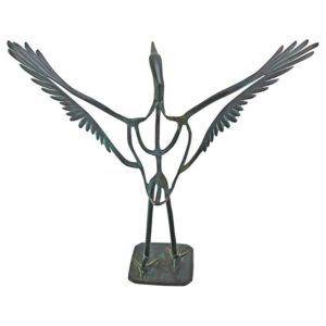 Design Toscano AF19065 58 Inch Salute to the Sun Bronze Bird