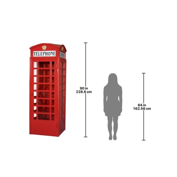 Design Toscano AF4353 30 Inch Replica British Telephone Booth