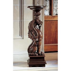 Design Toscano AF8076 14 Inch English Griffin Pedestal