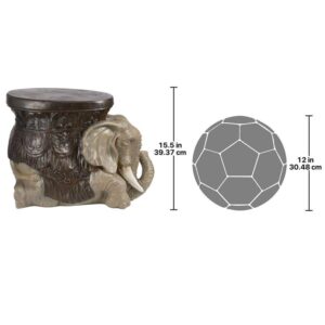 Design Toscano AH225765 20 1/2 Inch Sultans Elephant Table