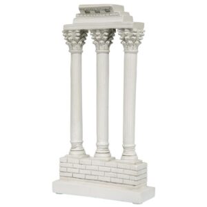 Design Toscano AH22818 7 Inch Temple of Castor and Pollux Column Straight