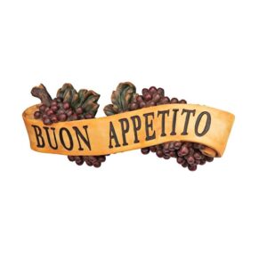 Design Toscano AH231111 14 1/2 Inch Buon Appetito Plaque