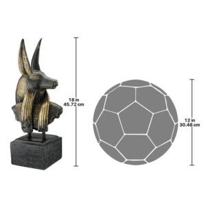 Design Toscano AH262223 7 1/2 Inch Anubis Bust