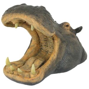 Design Toscano AL18006 13 Inch Hippo Head with Open Mouth