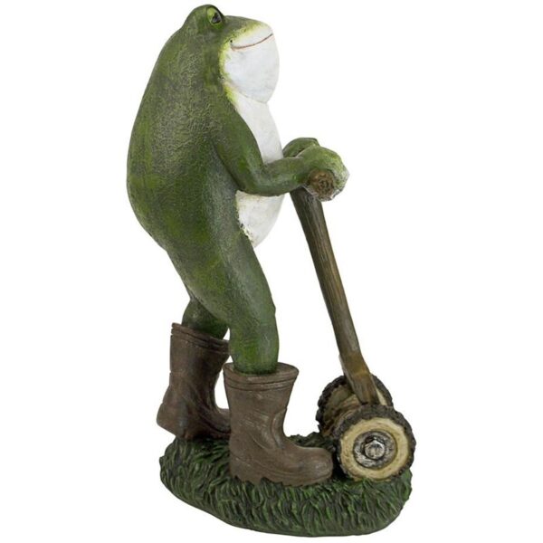 Design Toscano AL18624 5 Inch Moses the Toad Lawn Mower Frog