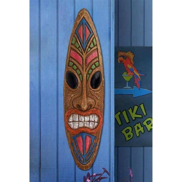 Design Toscano AL18625 6 Inch Ka Hekili Thunder God Tiki Wall Plaque